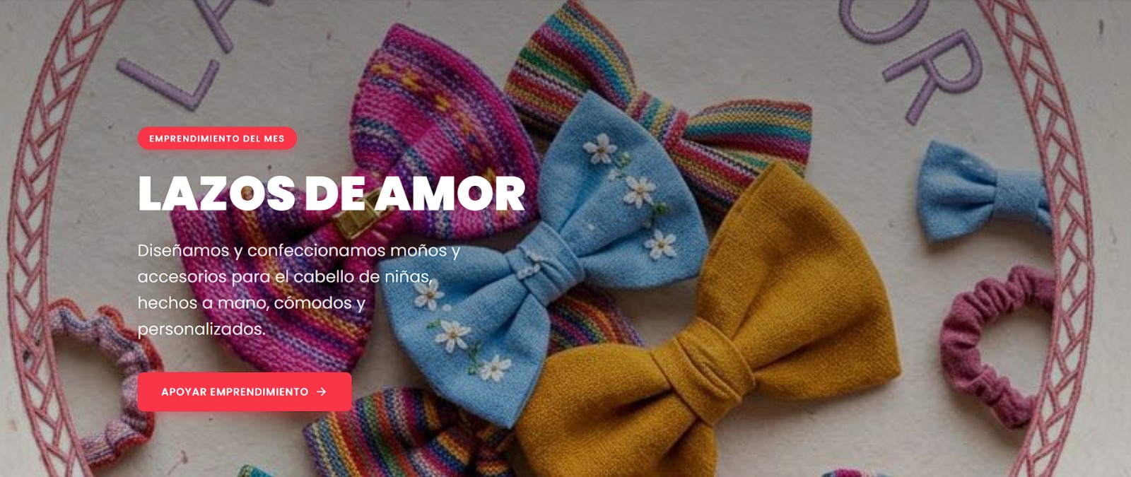 Emprendimiento del mes: Lazos de Amor